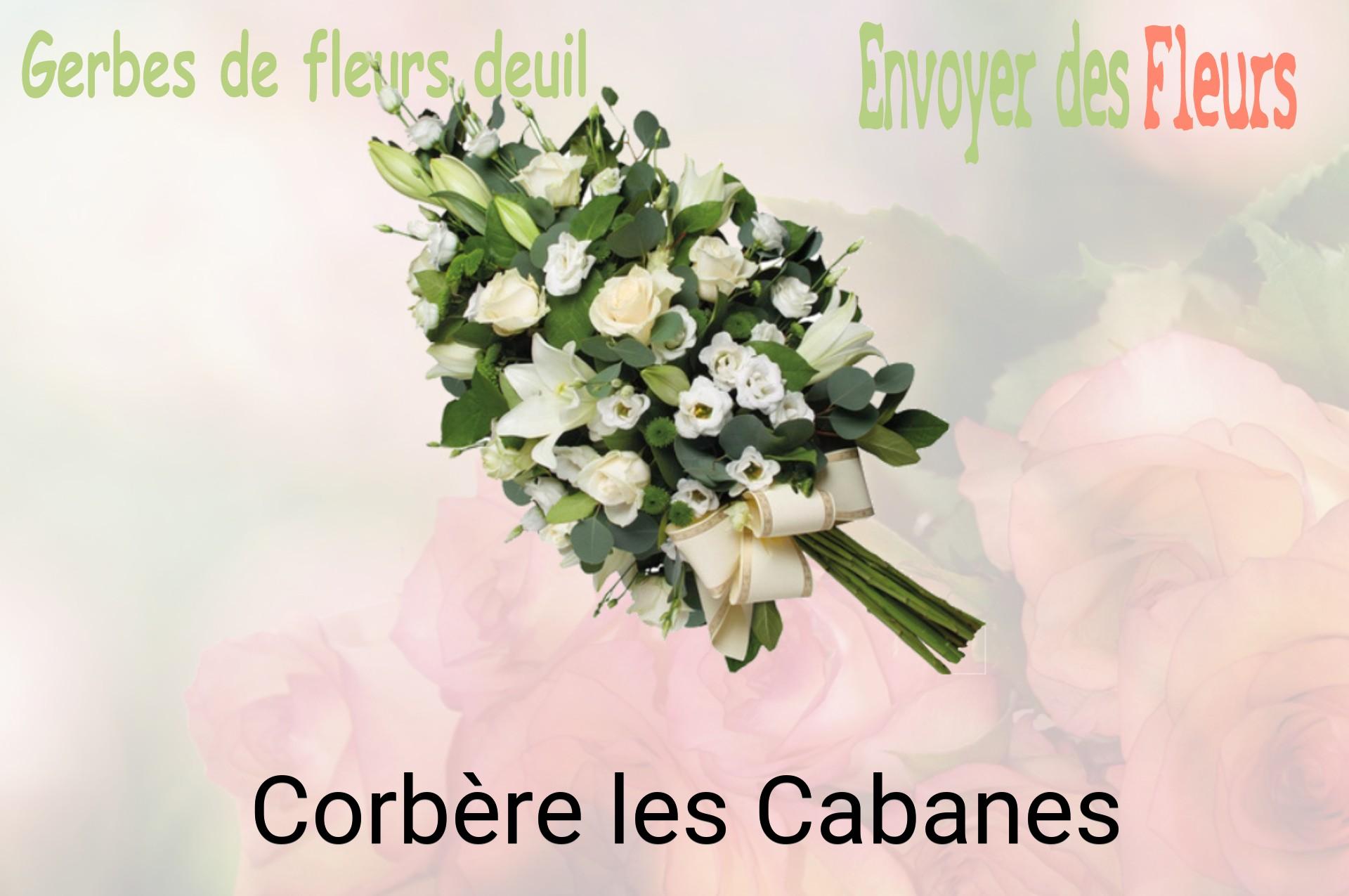 Gerbe de fleurs de deuil livrée à Corbère-les-Cabanes